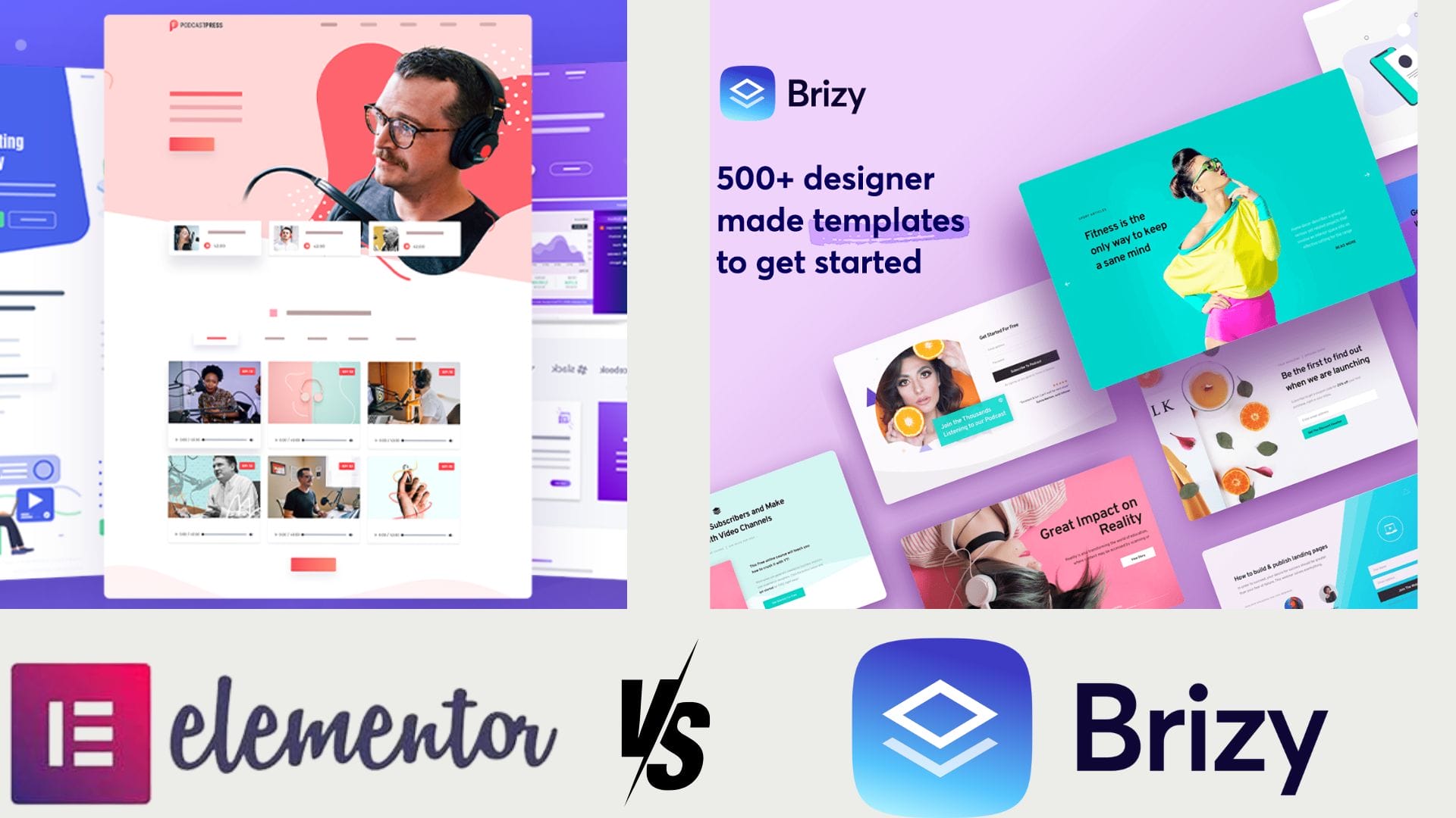 brizy and elementor Templates and Design 